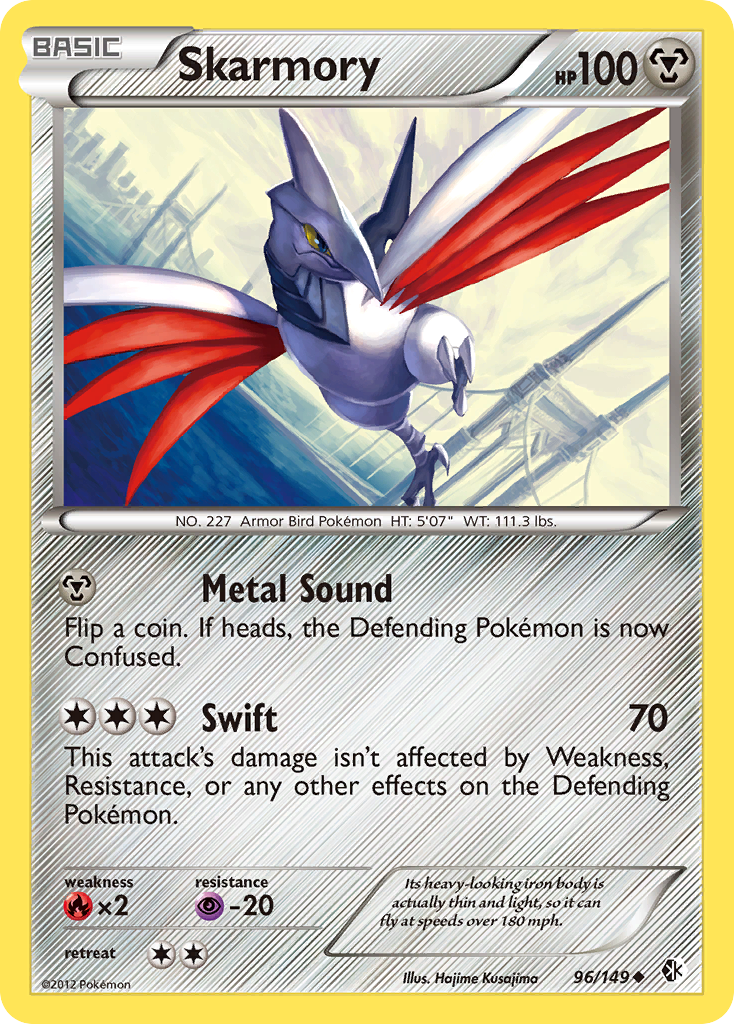 Skarmory (96/149) [Black & White: Boundaries Crossed] | L.A. Mood Comics and Games