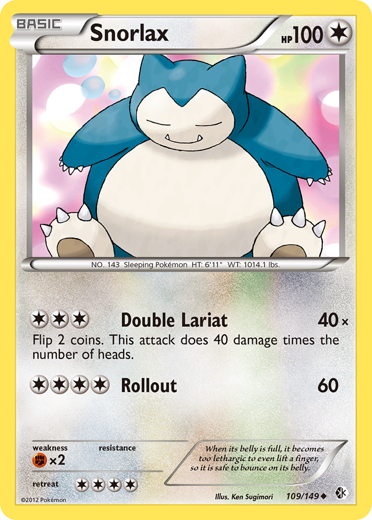 Snorlax (109/149) [Black & White: Boundaries Crossed] | L.A. Mood Comics and Games