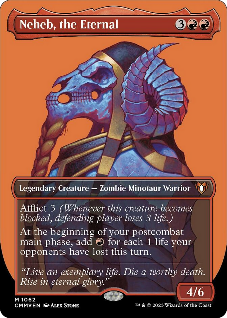 Neheb, the Eternal (Borderless Textured Foil Frame Break) [Commander Masters] | L.A. Mood Comics and Games