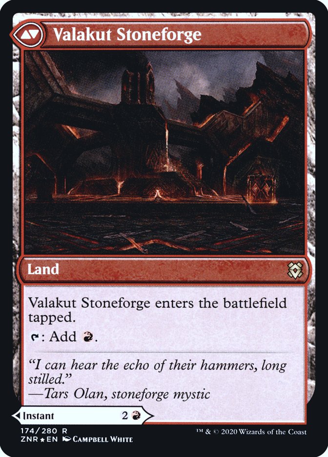 Valakut Awakening // Valakut Stoneforge [Zendikar Rising Prerelease Promos] | L.A. Mood Comics and Games