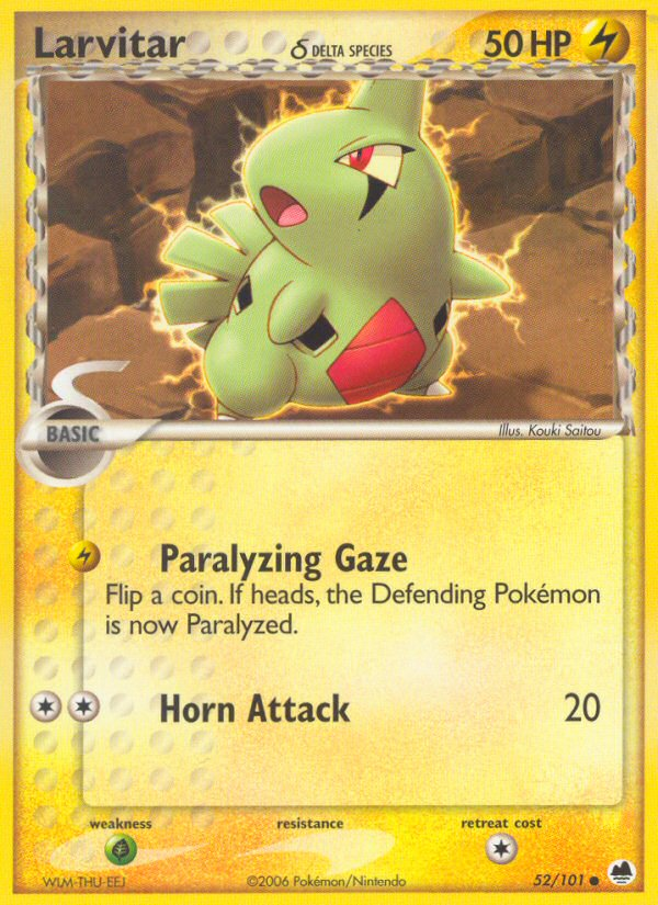 Larvitar (52/101) (Delta Species) [EX: Dragon Frontiers] | L.A. Mood Comics and Games