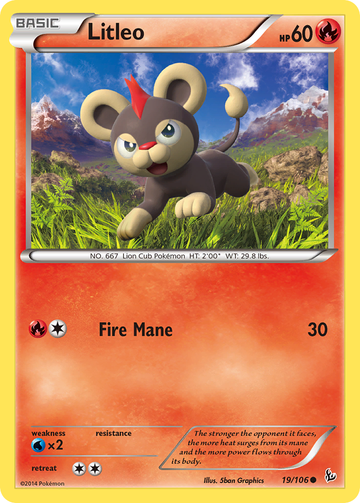 Litleo (19/106) [XY: Flashfire] | L.A. Mood Comics and Games