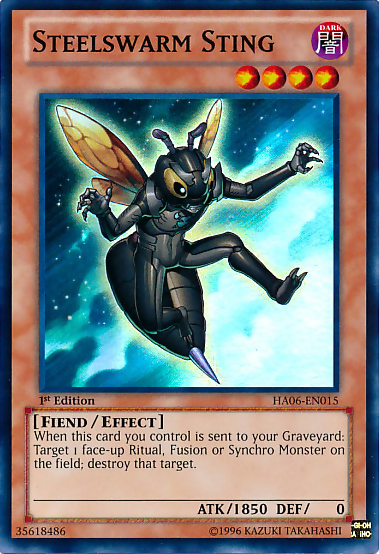 Steelswarm Sting [HA06-EN015] Super Rare | L.A. Mood Comics and Games