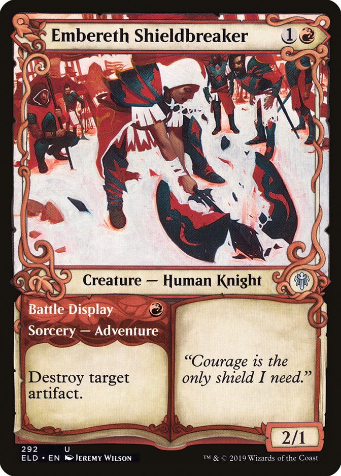 Embereth Shieldbreaker // Battle Display (Showcase) [Throne of Eldraine] | L.A. Mood Comics and Games