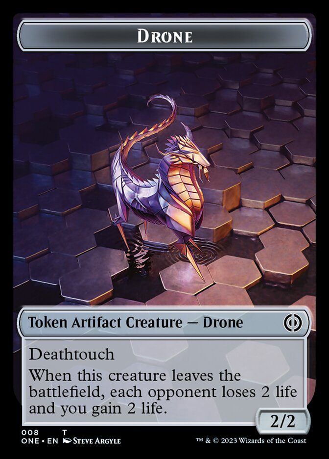 Drone Token [Phyrexia: All Will Be One Tokens] | L.A. Mood Comics and Games
