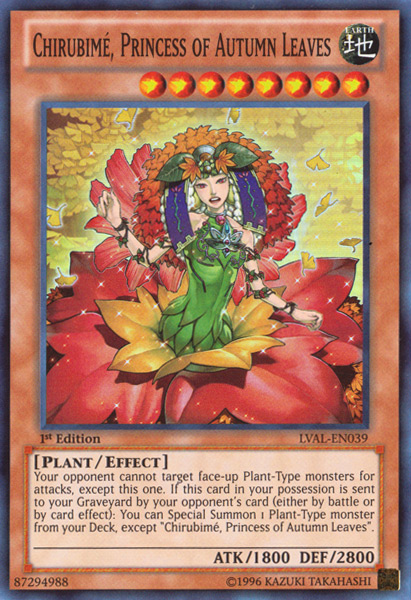 Chirubime, Princess of Autumn Leaves [LVAL-EN039] Super Rare | L.A. Mood Comics and Games