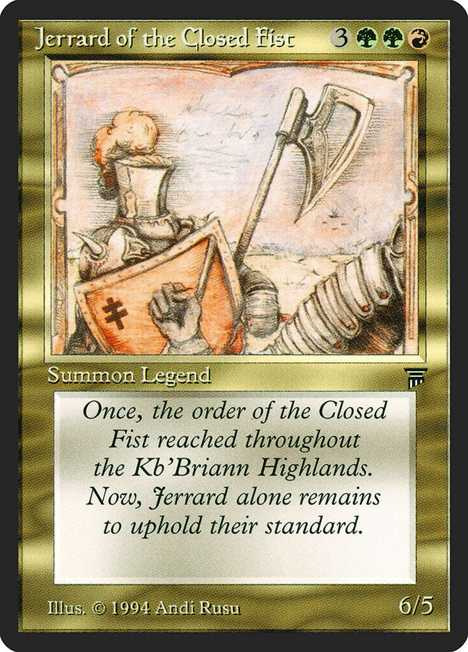 Jerrard of the Closed Fist [Legends] | L.A. Mood Comics and Games