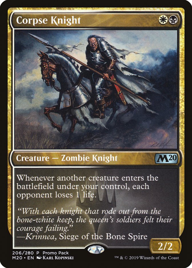 Corpse Knight (Promo Pack) [Core Set 2020 Promos] | L.A. Mood Comics and Games