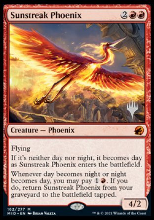 Sunstreak Phoenix (Promo Pack) [Innistrad: Midnight Hunt Promos] | L.A. Mood Comics and Games