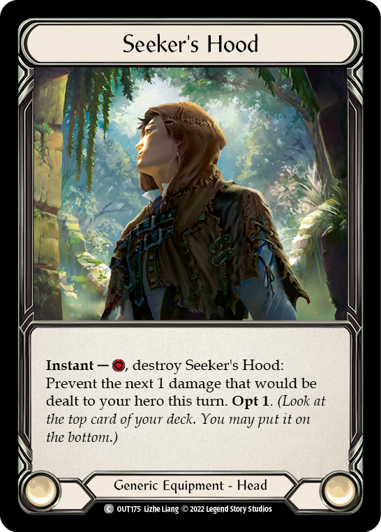 Seeker's Hood [OUT175] (Outsiders)  Rainbow Foil | L.A. Mood Comics and Games