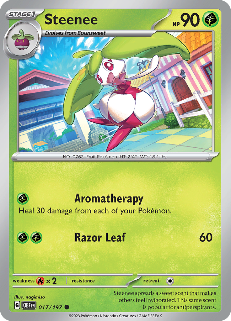 Steenee (017/197) [Scarlet & Violet: Obsidian Flames] | L.A. Mood Comics and Games