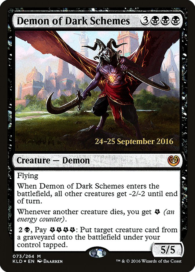 Demon of Dark Schemes [Kaladesh Prerelease Promos] | L.A. Mood Comics and Games