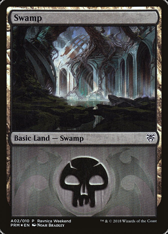 Swamp (A02) [Ravnica Allegiance Ravnica Weekend] | L.A. Mood Comics and Games