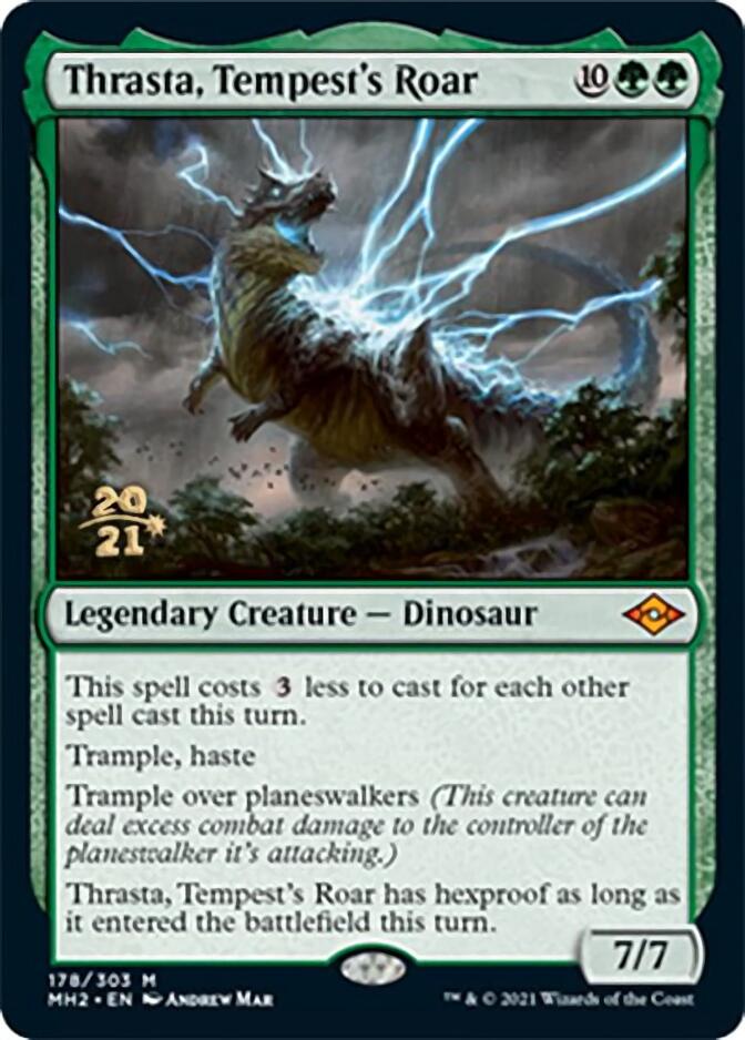 Thrasta, Tempest's Roar [Modern Horizons 2 Prerelease Promos] | L.A. Mood Comics and Games
