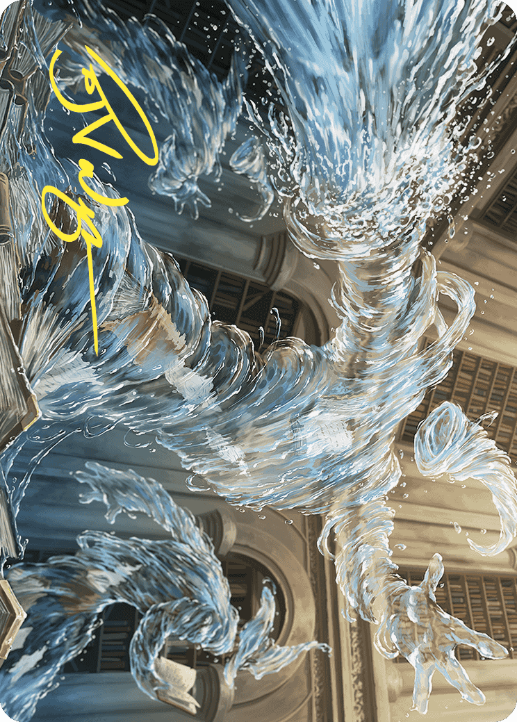 Splashy Spellcaster Art Card (Gold-Stamped Signature) [Wilds of Eldraine Art Series] | L.A. Mood Comics and Games