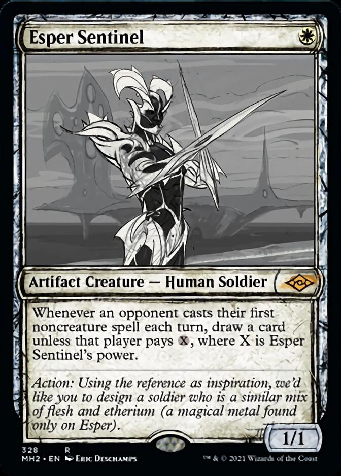 Esper Sentinel (Sketch) [Modern Horizons 2] | L.A. Mood Comics and Games