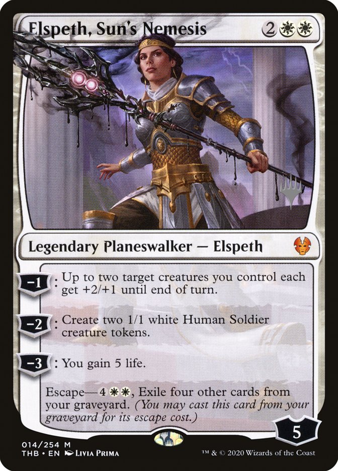Elspeth, Sun's Nemesis (Promo Pack) [Theros Beyond Death Promos] | L.A. Mood Comics and Games