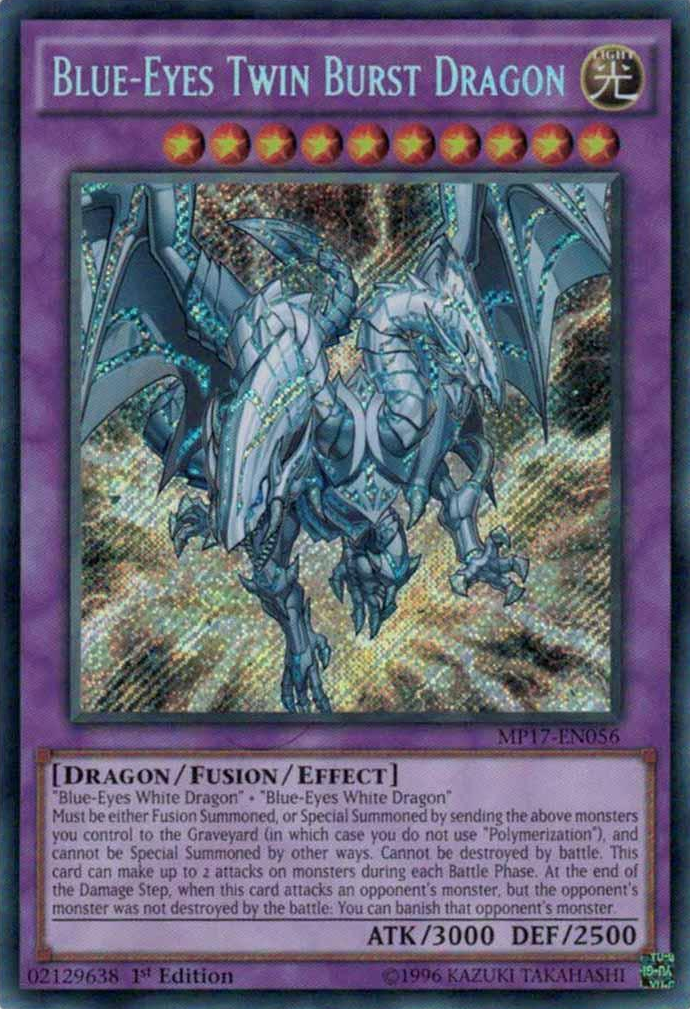 Blue-Eyes Twin Burst Dragon [MP17-EN056] Secret Rare | L.A. Mood Comics and Games