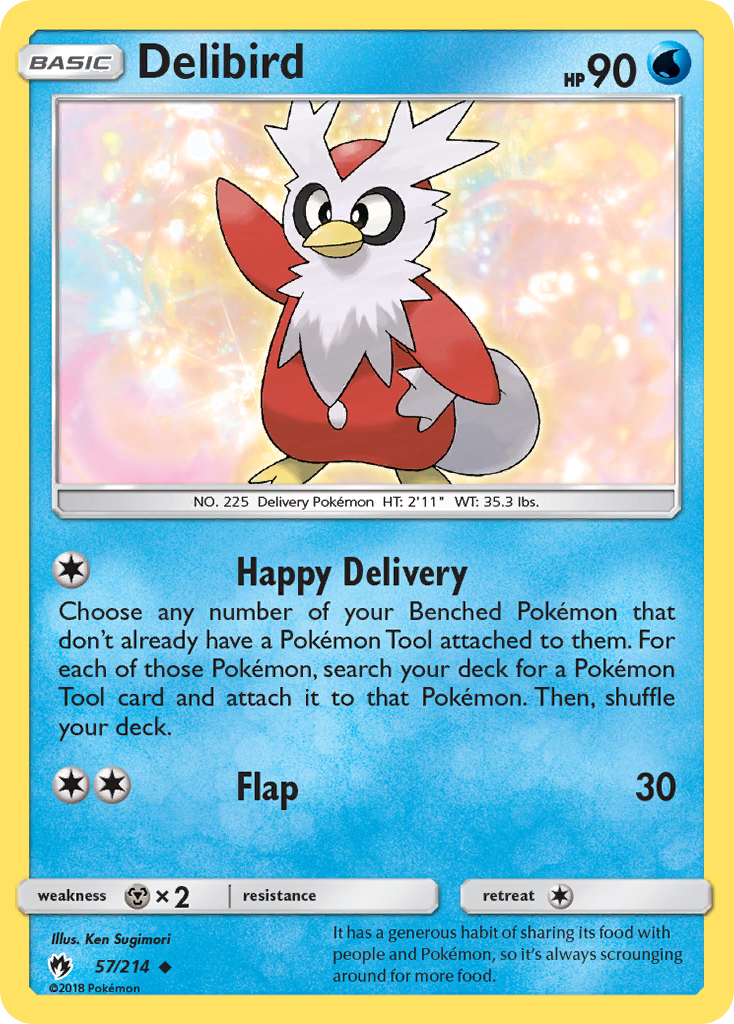 Delibird (57/214) [Sun & Moon: Lost Thunder] | L.A. Mood Comics and Games