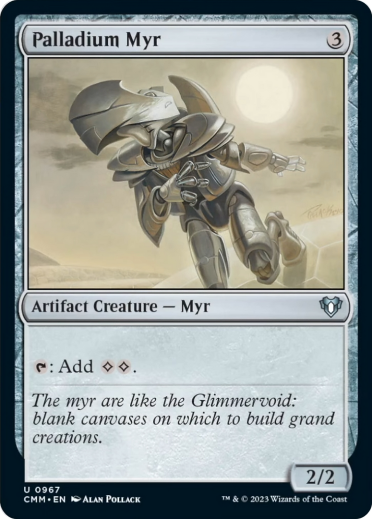 Palladium Myr [Commander Masters] | L.A. Mood Comics and Games