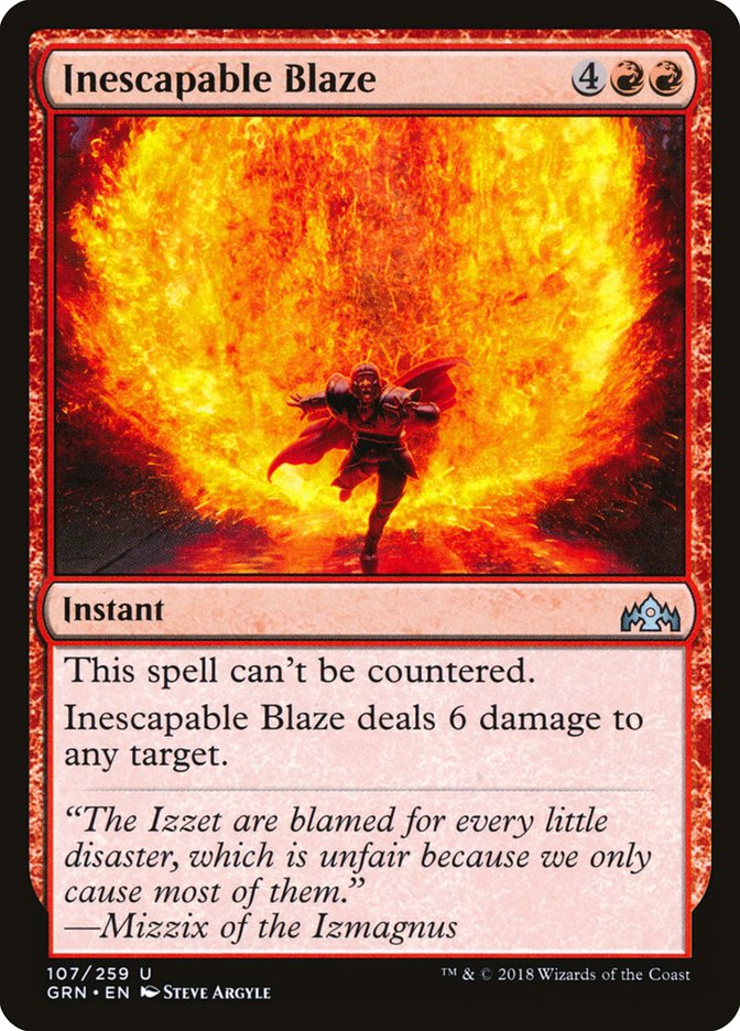 Inescapable Blaze [Guilds of Ravnica] | L.A. Mood Comics and Games