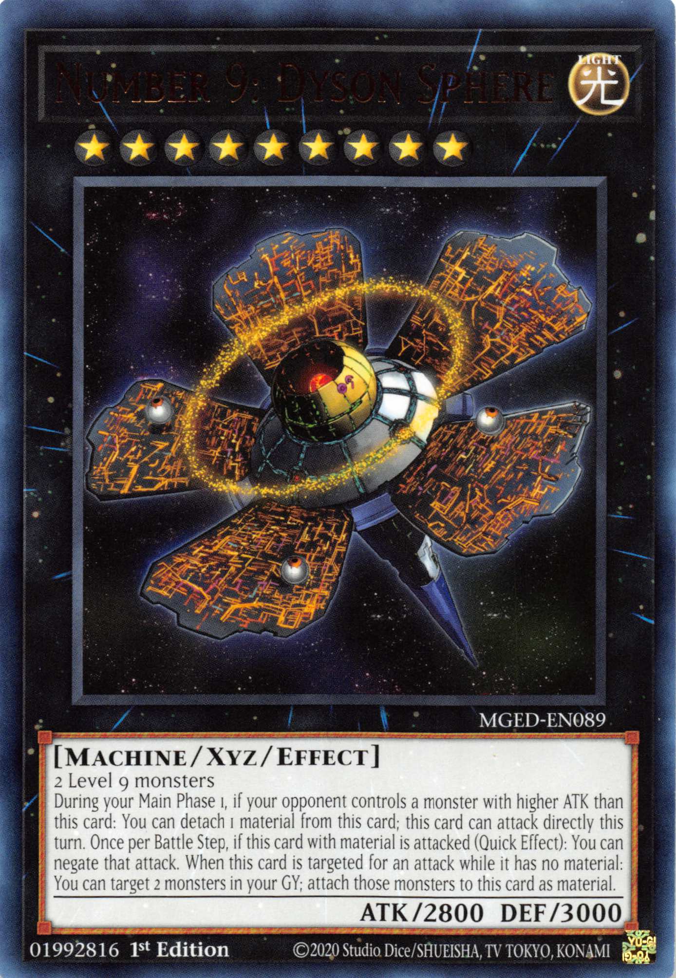 Number 9: Dyson Sphere [MGED-EN089] Rare | L.A. Mood Comics and Games