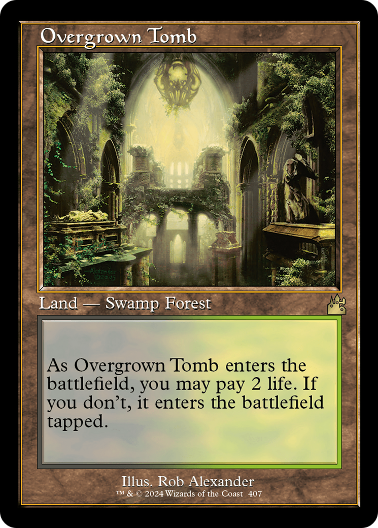 Overgrown Tomb (Retro) [Ravnica Remastered] | L.A. Mood Comics and Games