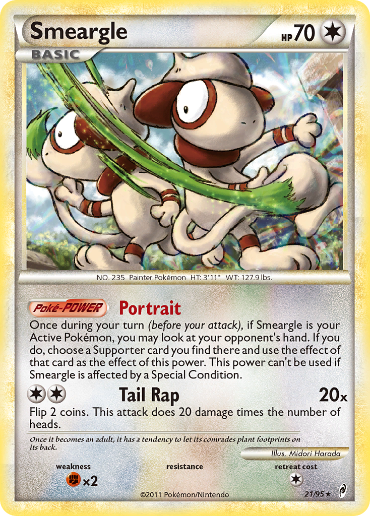 Smeargle (21/95) [HeartGold & SoulSilver: Call of Legends] | L.A. Mood Comics and Games