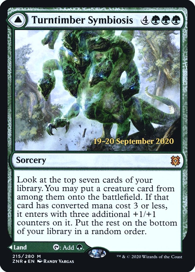Turntimber Symbiosis // Turntimber, Serpentine Wood [Zendikar Rising Prerelease Promos] | L.A. Mood Comics and Games