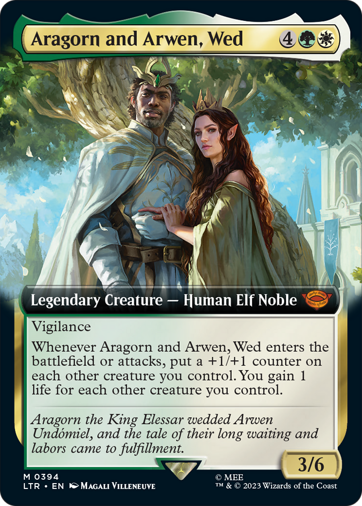 Aragorn and Arwen, Wed (Extended Art) [The Lord of the Rings: Tales of Middle-Earth] | L.A. Mood Comics and Games