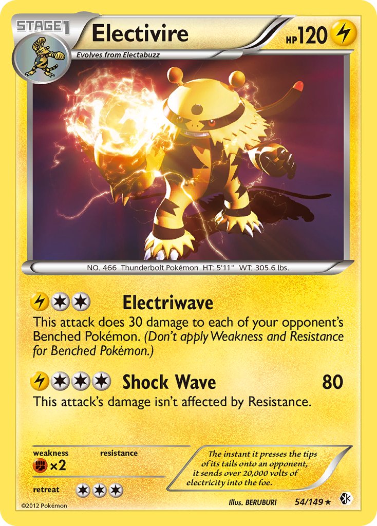 Electivire (54/149) (Cosmos Holo) (Blister Exclusive) [Black & White: Boundaries Crossed] | L.A. Mood Comics and Games