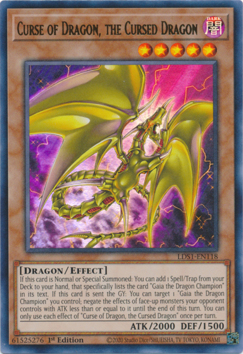 Curse of Dragon, the Cursed Dragon [LDS1-EN118] Ultra Rare | L.A. Mood Comics and Games
