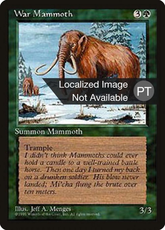 War Mammoth [Fourth Edition (Foreign Black Border)] | L.A. Mood Comics and Games