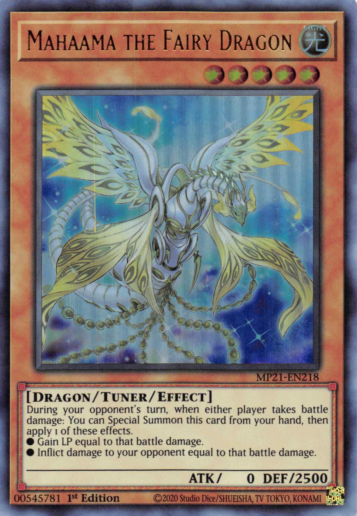 Mahaama the Fairy Dragon [MP21-EN218] Ultra Rare | L.A. Mood Comics and Games