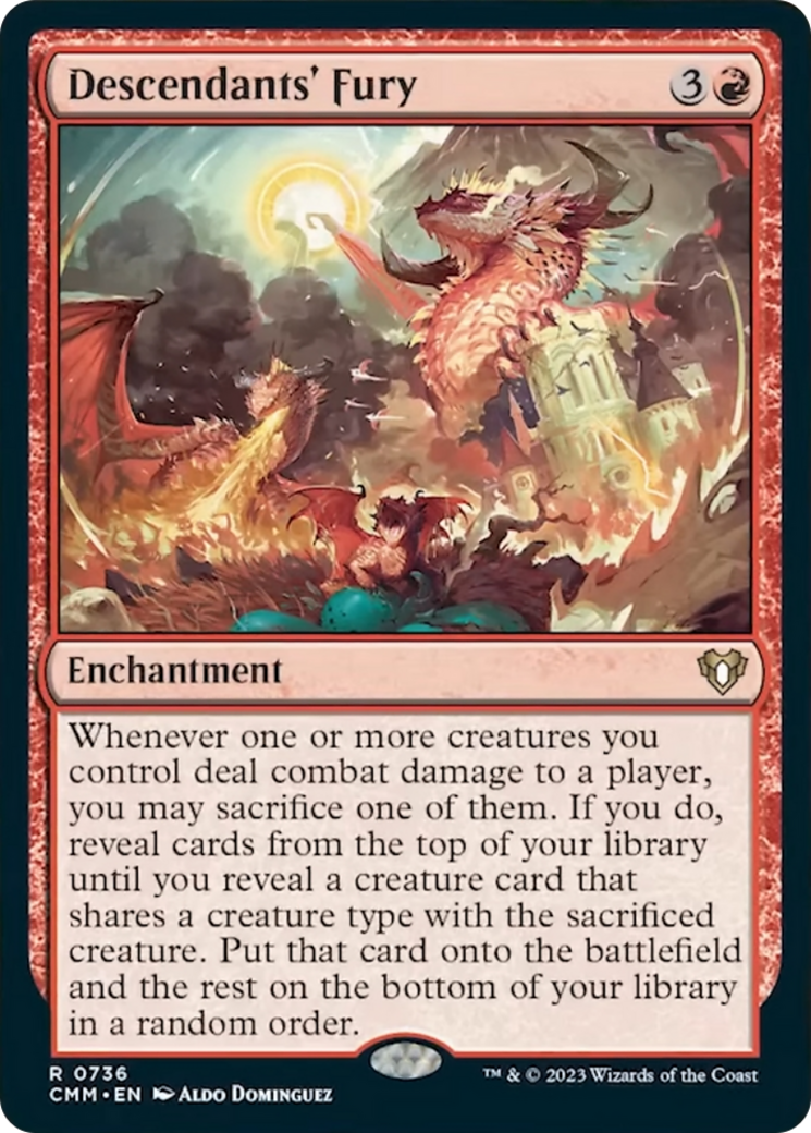 Descendants' Fury [Commander Masters] | L.A. Mood Comics and Games