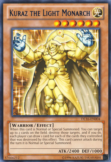 Kuraz the Light Monarch (Blue) [DL16-EN004] Rare | L.A. Mood Comics and Games