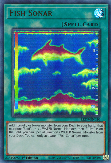 Fish Sonar [LED9-EN020] Ultra Rare | L.A. Mood Comics and Games