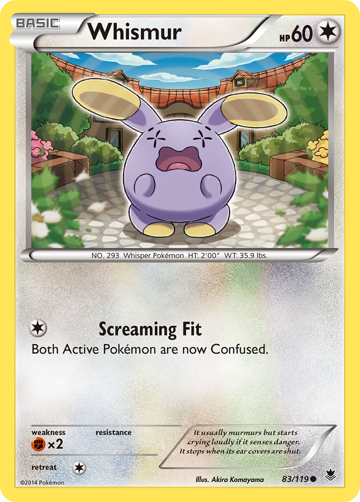 Whismur (83/119) [XY: Phantom Forces] | L.A. Mood Comics and Games