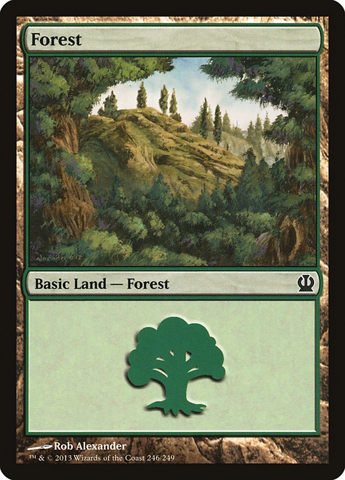 Forest (246) [Theros] | L.A. Mood Comics and Games