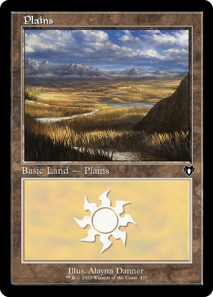 Plains (437) (Retro) [Commander Masters] | L.A. Mood Comics and Games