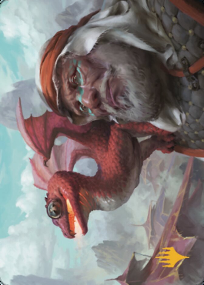 Dragon Whelp Art Card (Gold-Stamped Signature) [Dominaria United Art Series] | L.A. Mood Comics and Games