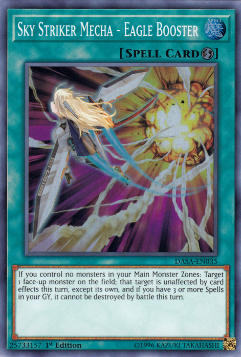 Sky Striker Mecha - Eagle Booster [DASA-EN035] Super Rare | L.A. Mood Comics and Games