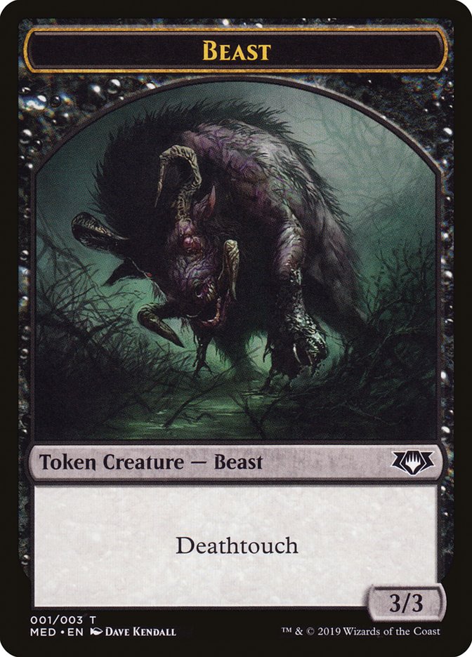 Beast Token [Mythic Edition Tokens] | L.A. Mood Comics and Games