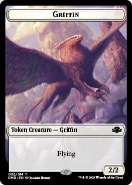 Goblin // Griffin Double-Sided Token [Dominaria Remastered Tokens] | L.A. Mood Comics and Games