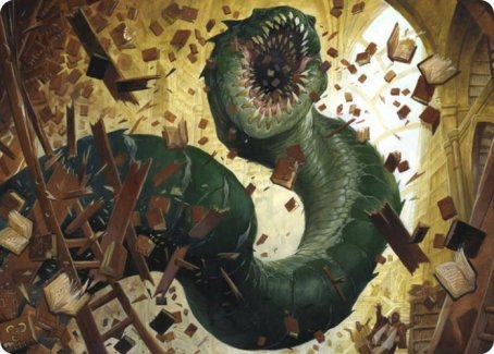 Bookwurm Art Card [Strixhaven: School of Mages Art Series] | L.A. Mood Comics and Games