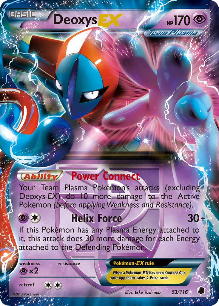 Deoxys EX (53/116) [Black & White: Plasma Freeze] | L.A. Mood Comics and Games