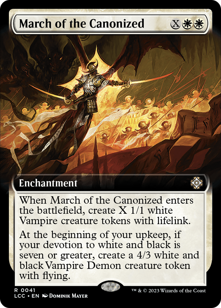 March of the Canonized (Extended Art) [The Lost Caverns of Ixalan Commander] | L.A. Mood Comics and Games