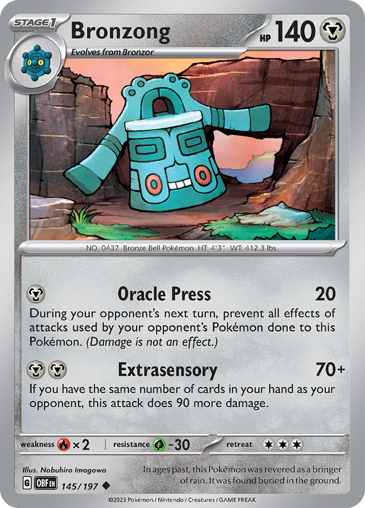 Bronzong (145/197) [Scarlet & Violet: Obsidian Flames] | L.A. Mood Comics and Games