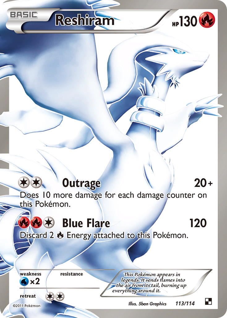 Reshiram (113/114) [Black & White: Base Set] | L.A. Mood Comics and Games