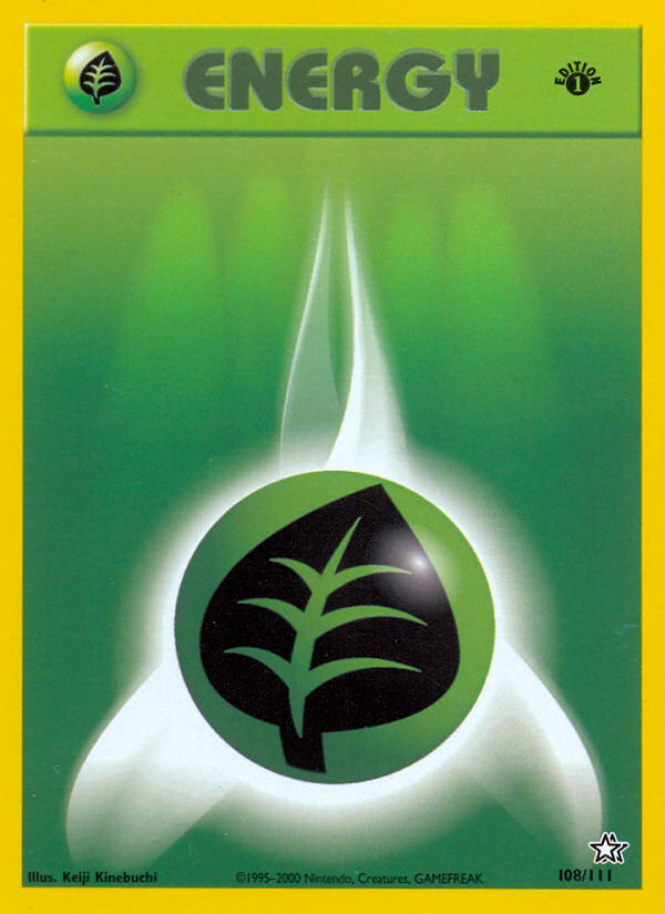Grass Energy (108/111) [Neo Genesis 1st Edition] | L.A. Mood Comics and Games